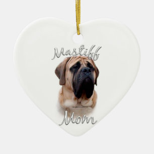 Mastiff (fawn) Mum 2 Ceramic Ornament
