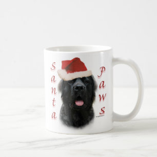Mastiff (fluffy) Santa Paws Coffee Mug