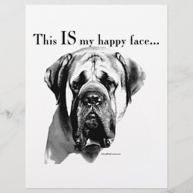 Mastiff Happy Face (Front)