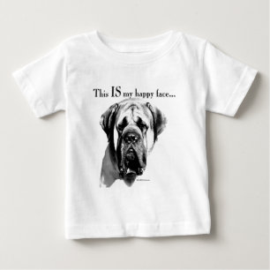 Mastiff Happy Face Baby T-Shirt