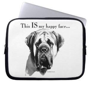 Mastiff Happy Face Laptop Sleeve