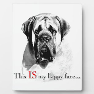 Mastiff Happy Face Plaque