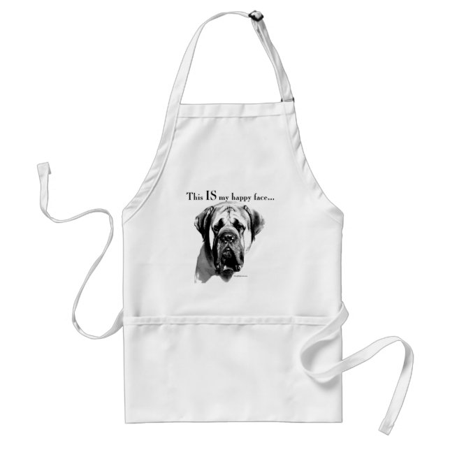 Mastiff Happy Face Standard Apron (Front)