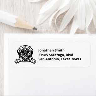 MASTIFF   Image on Return Address Label