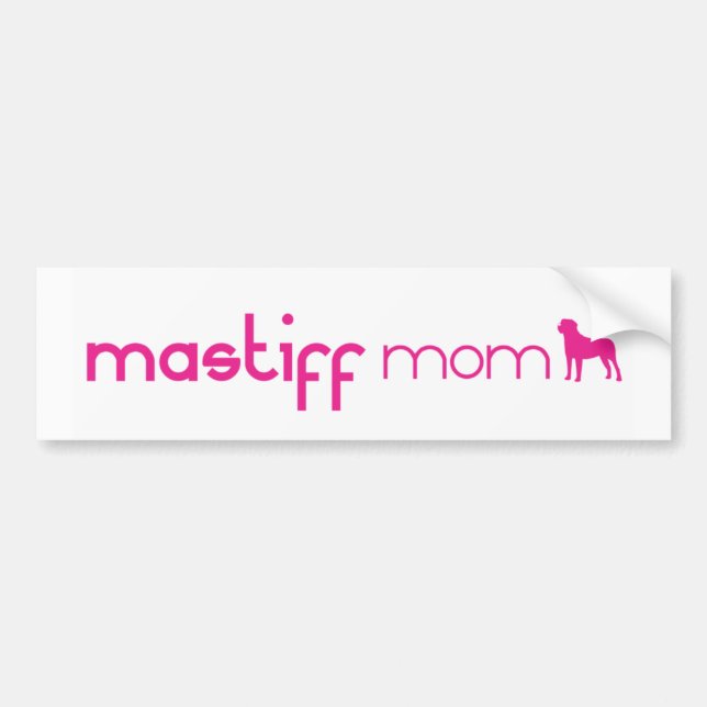 Mastiff Mum Bumper Sticker (Front)