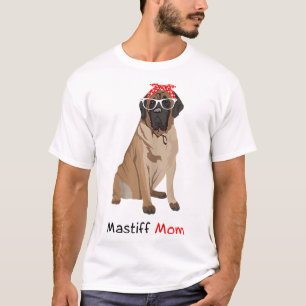 Mastiff Mum Dog Bandanna Pet Lover Gift Womens Mas T-Shirt