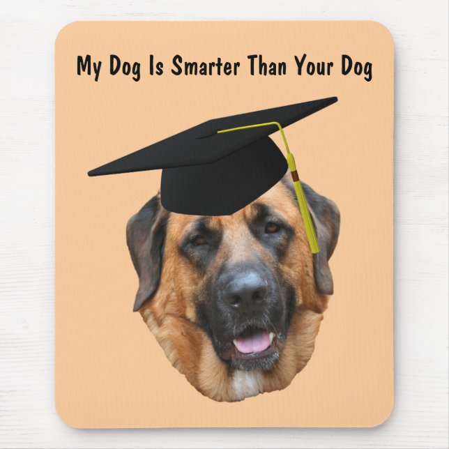 Mastiff My Dog Smarter Than Yours Cute Mouse Pad (Front)