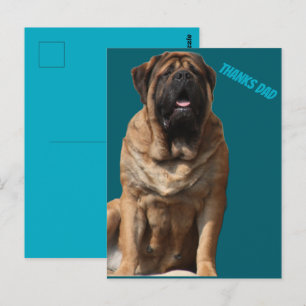 Mastiff Vatertag Best Friends  Postcard