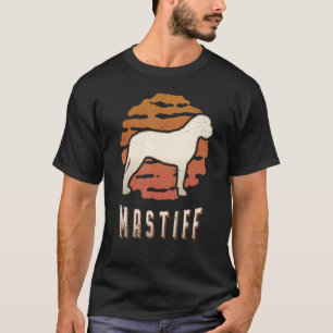 Mastiff Vintage Retro Classic Dog Sunset T-Shirt