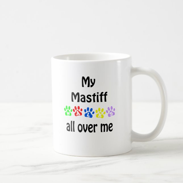Mastiff Walks Design Coffee Mug (Right)