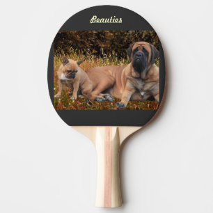 Mastiff with French bulldogge Ping Pong Paddle