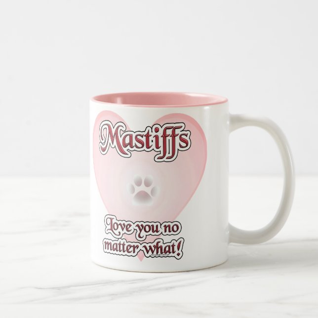 Mastiffs Love You No Matter What Mug (Right)