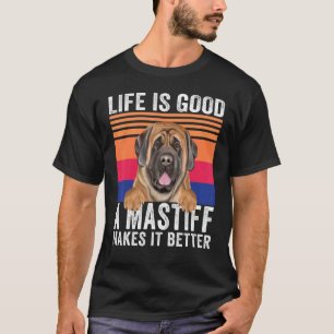 Mastiffs Makes Your Life Good Vintage T-Shirt