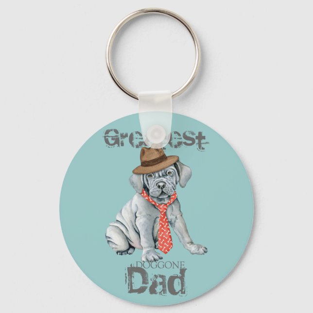Mastino Dad Keychain (Front)