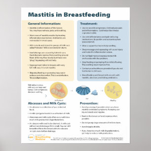 Mastitis in Breastfeeding Poster (English)