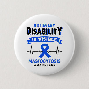 Mastocytosis Awareness Ribbon Support Gifts 6 Cm Round Badge