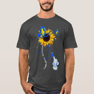 Mastocytosis Awareness Sunflower Elephant Men Wome T-Shirt