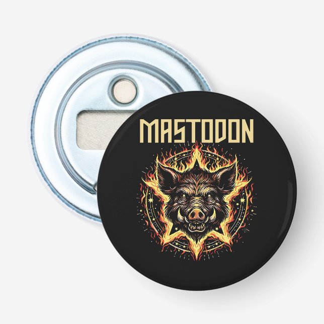 Mastodon Boar Fire Bottle Opener (Front)