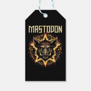 Mastodon Boar Fire Gift Tags