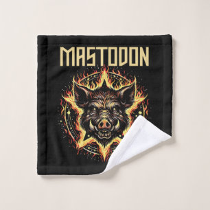 Mastodon Boar Fire Wash Cloth