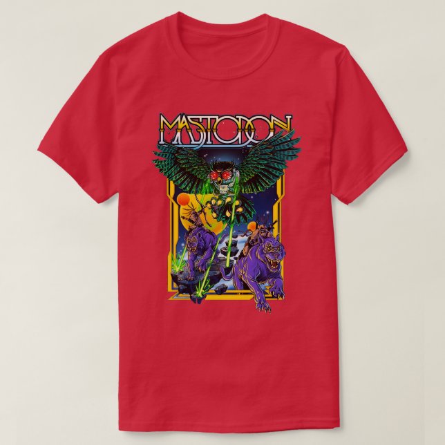 Mastodon Space Laser Owl  T-Shirt (Design Front)