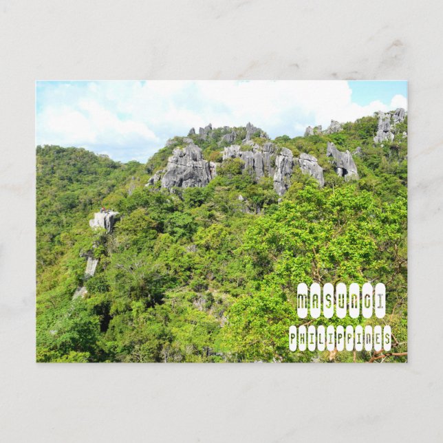 Masungi in Baras, Rizal Postcard (Front)