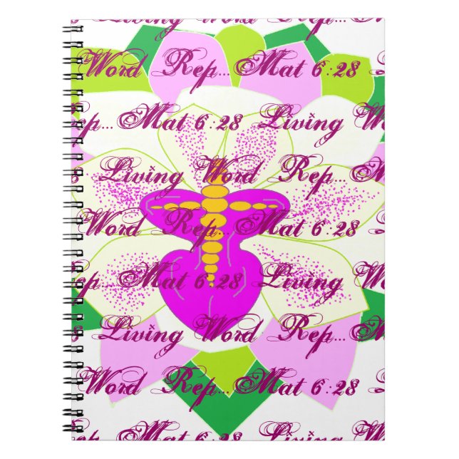 Mat 6:28 notebook (Front)