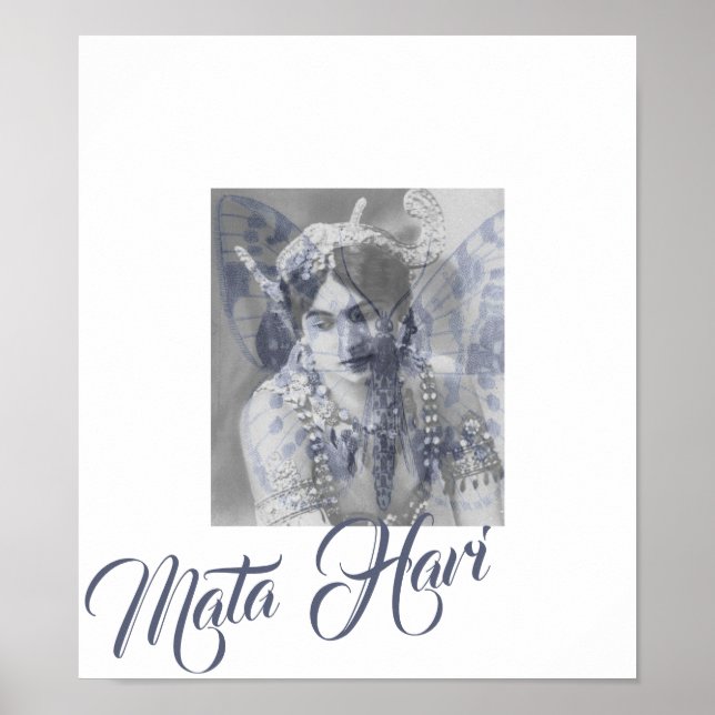 Mata Hari – Margaretha Geertruida – butterfly Poster (Front)