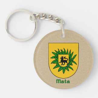 Mata Historical Shield and Mexican Flag Key Ring