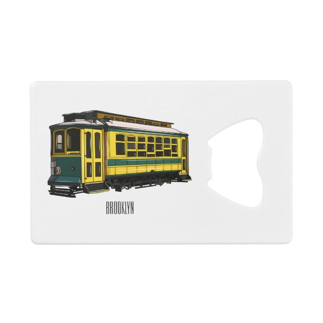 Mata trolley cartoon illustration (Front (Horizontal))