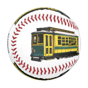 Mata trolley cartoon illustration baseball