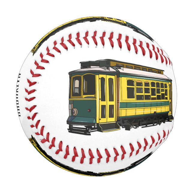 Mata trolley cartoon illustration baseball (Front Left)
