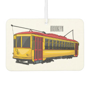 Mata trolley cartoon illustration  car air freshener