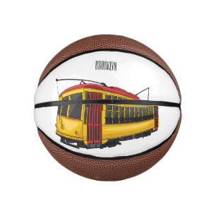Mata trolley cartoon illustration mini basketball