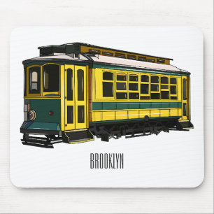 Mata trolley cartoon illustration mouse pad