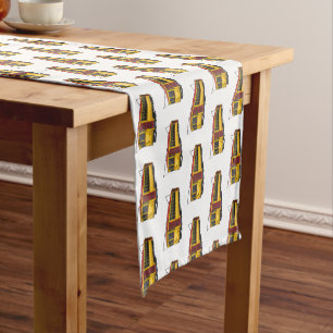 Mata trolley cartoon illustration short table runner
