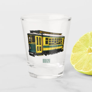 Mata trolley cartoon illustration shot glass