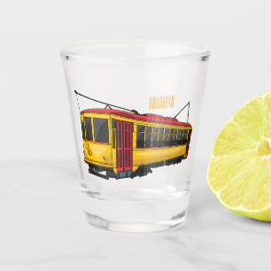 Mata trolley cartoon illustration shot glass
