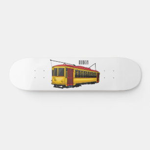 Mata trolley cartoon illustration skateboard