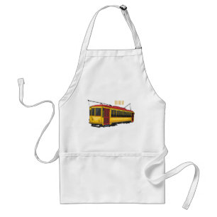 Mata trolley cartoon illustration standard apron