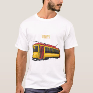 Mata trolley cartoon illustration T-Shirt