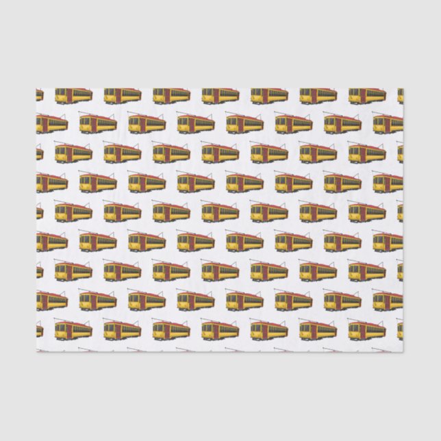 Mata trolley cartoon illustration tissue paper (Front)