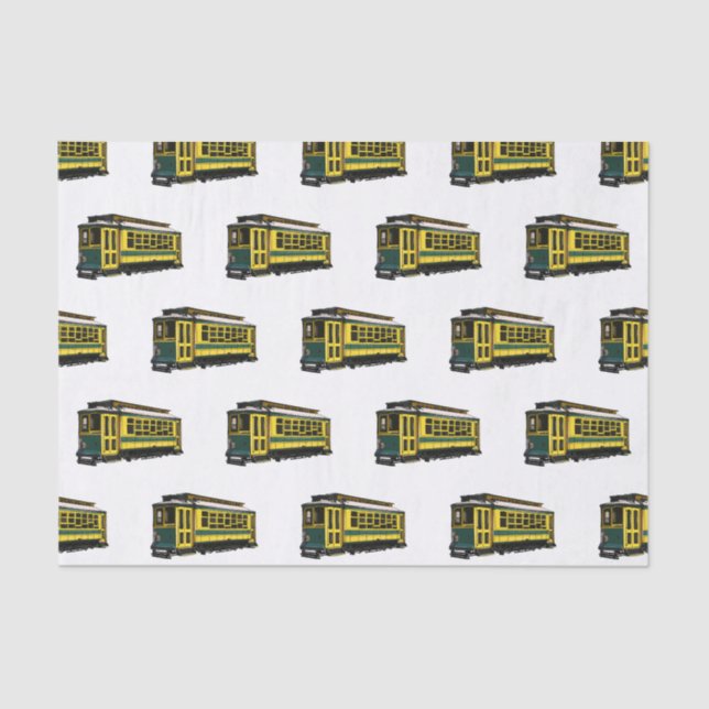 Mata trolley cartoon illustration tissue paper (Front)