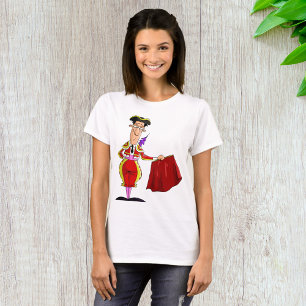 Matador with Red Cape Spanish Bullfighter T-Shirt
