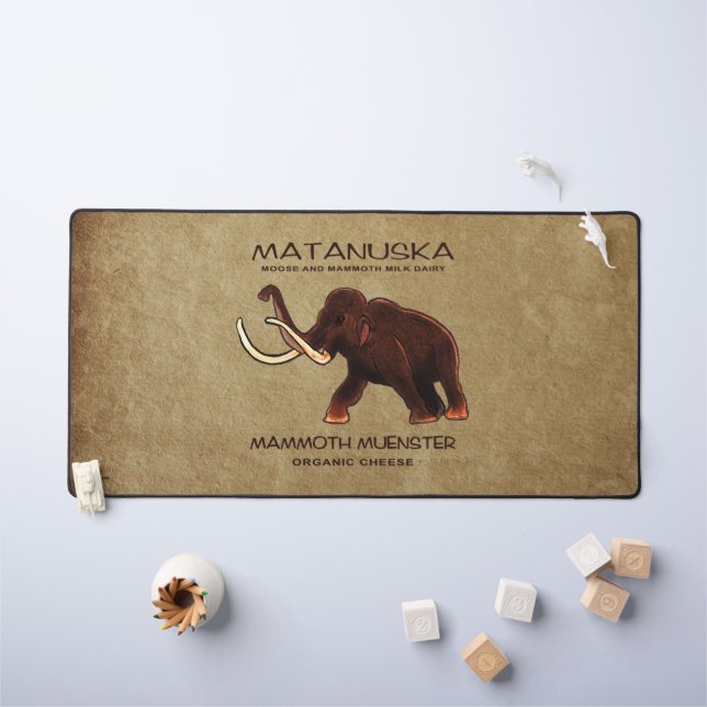 Matanuska Mammoth Muenster Cheese Desk Mat (Kids Table)