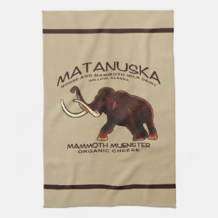 Matanuska Mammoth Muenster Cheese Tea Towel