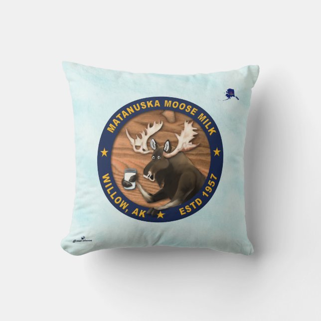 Matanuska Moose Milk Cushion (Front)