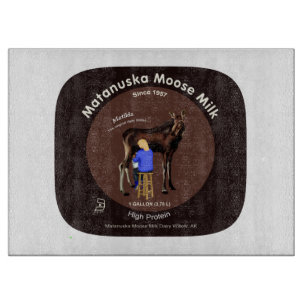 Matanuska Moose Milk Cutting Board