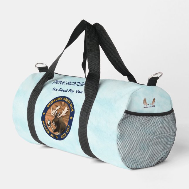 Matanuska Moose Milk Duffle Bag (Right Corner)