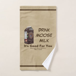 Matanuska Moose Milk Hand Towel